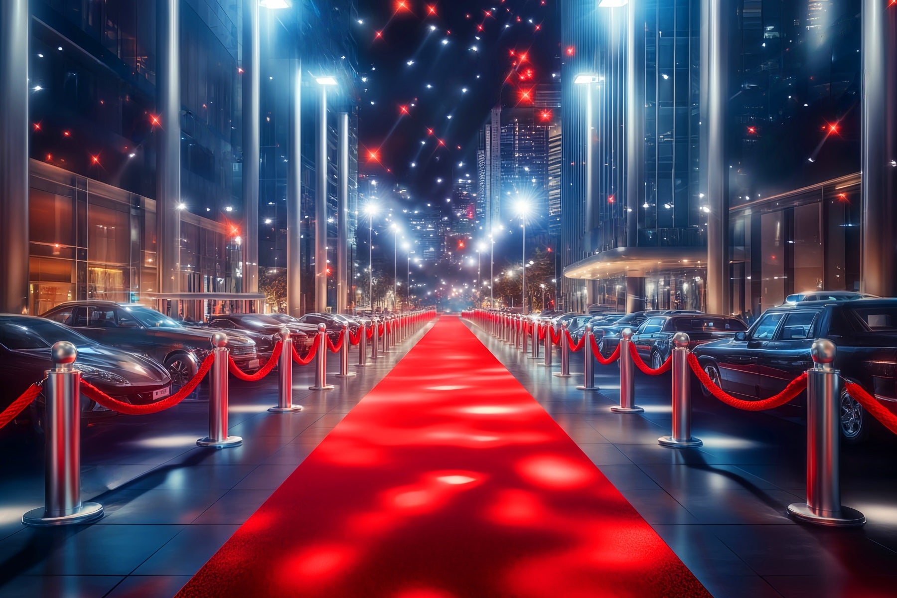 Paparazzi Backdrop Downtown Luxury Entrance Red Carpet Backdrops UK LXX58-327