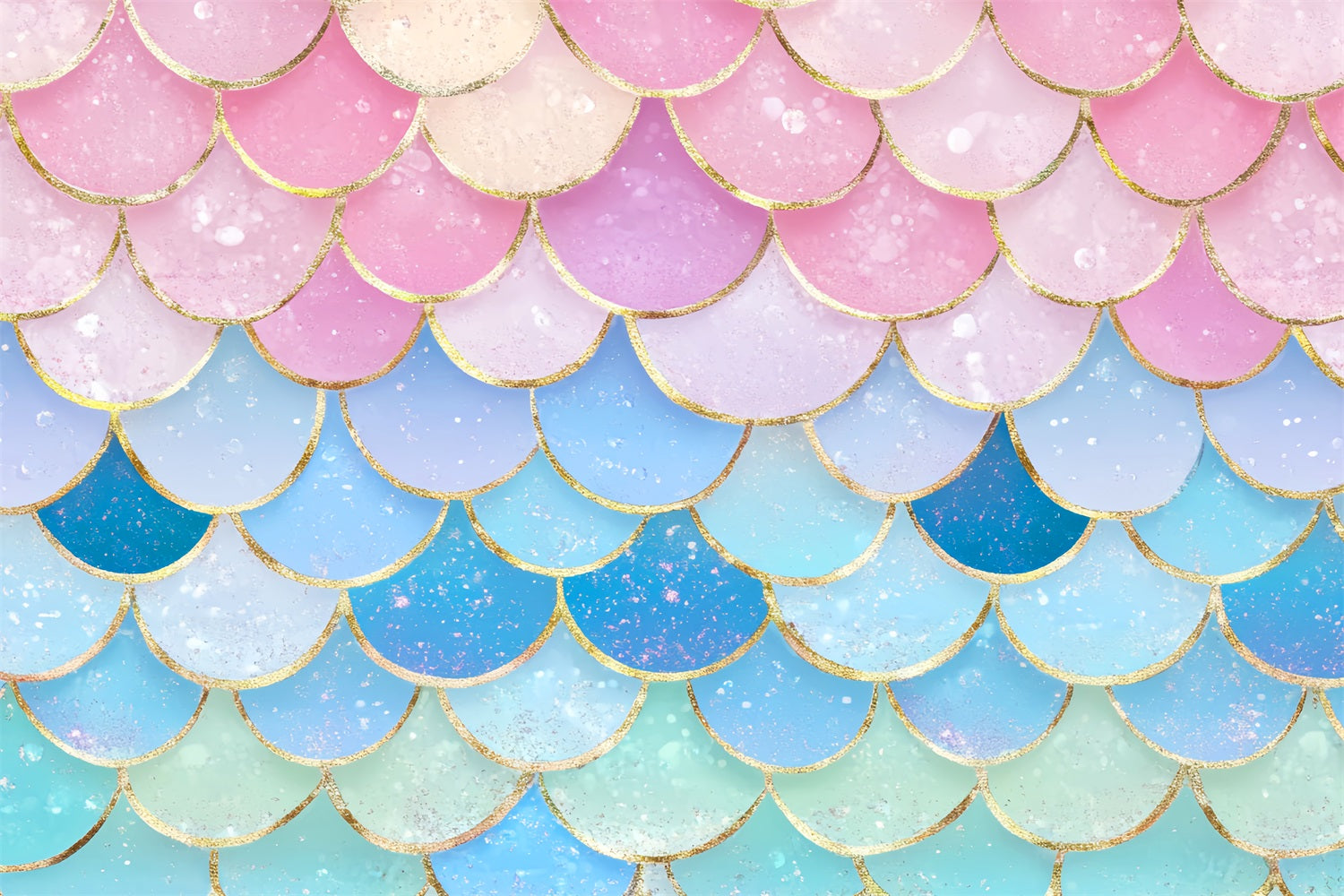 Newborn Backdrop Pastel Mermaid Glitter Scales Kids Photo Backdrop UK LXX58-387