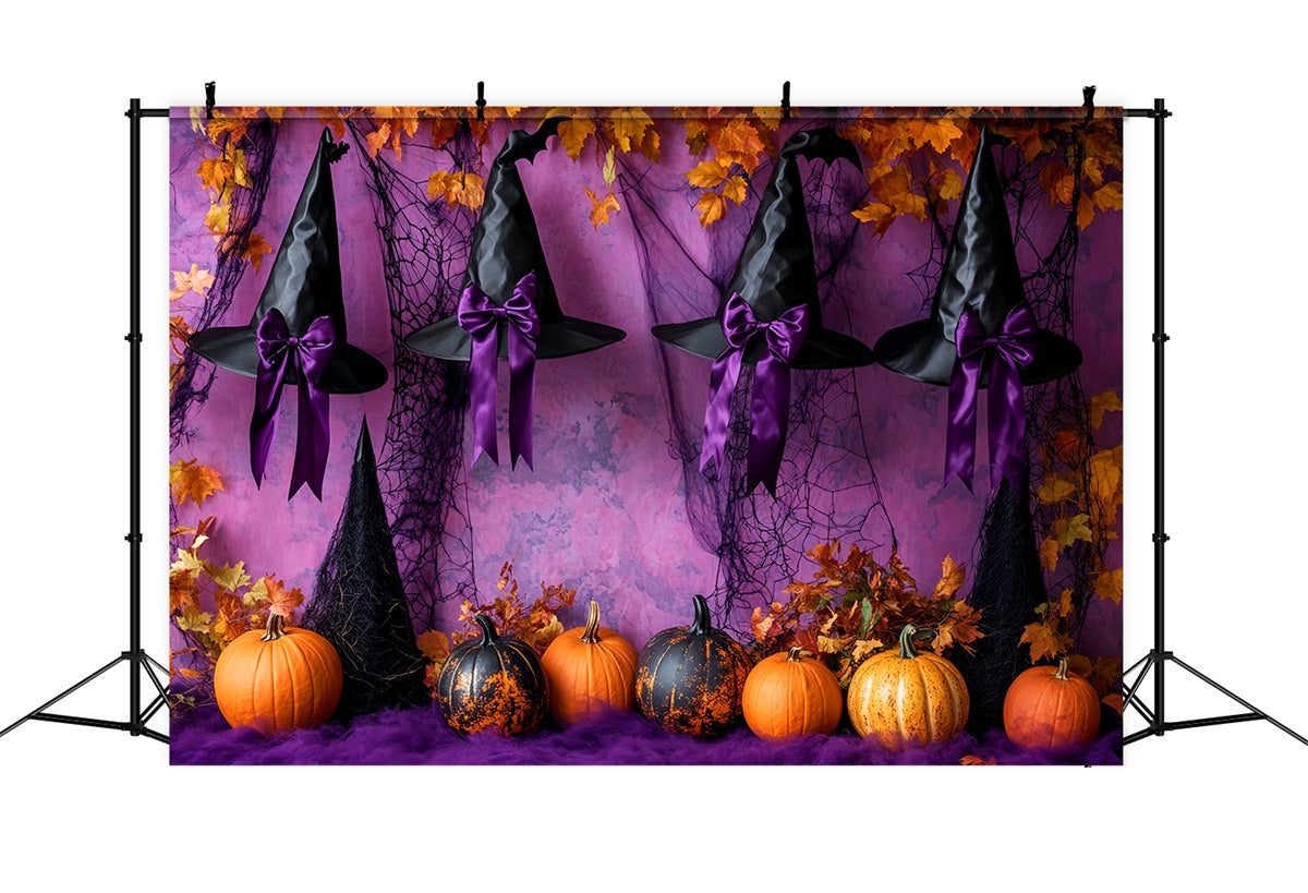 Halloween Wall Backdrop Enchanted Witch Ribbon Backdrop UK LXX58-41