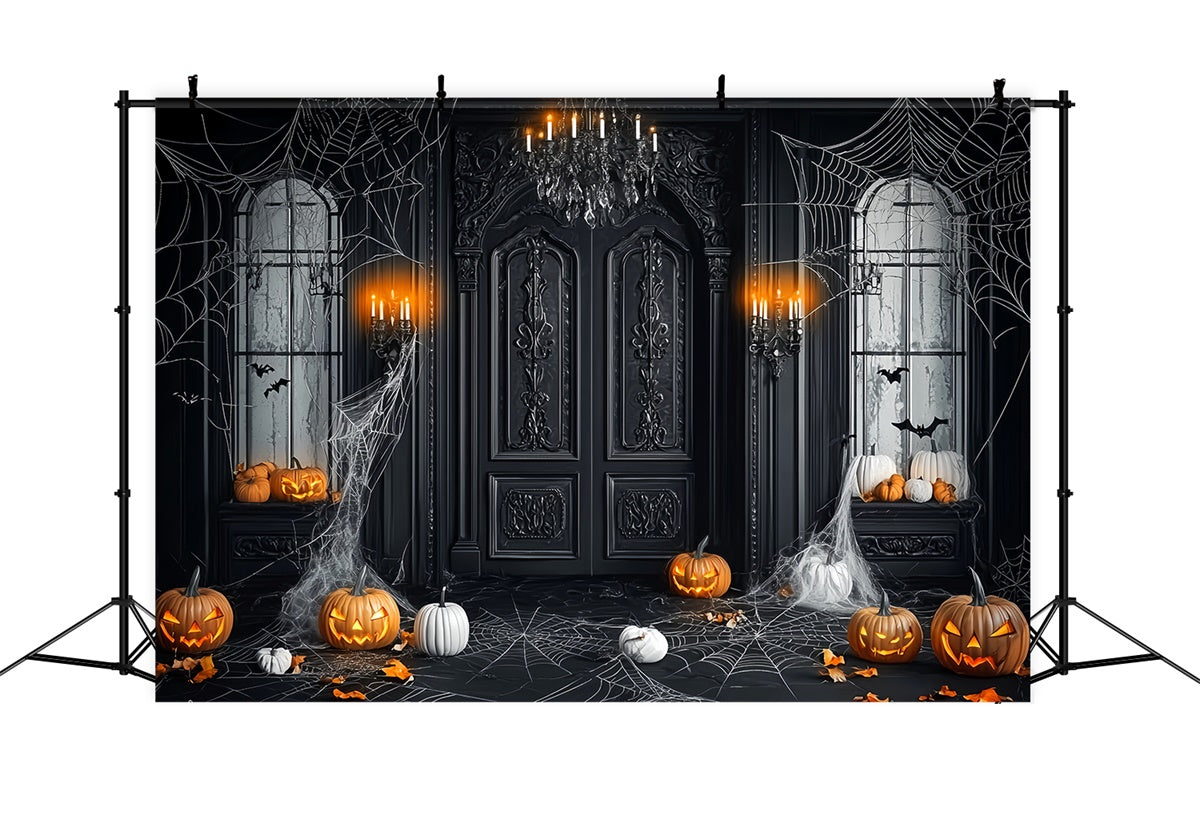 Halloween Photo Backdrops Gothic Mansion Entry Backdrop UK LXX58-42