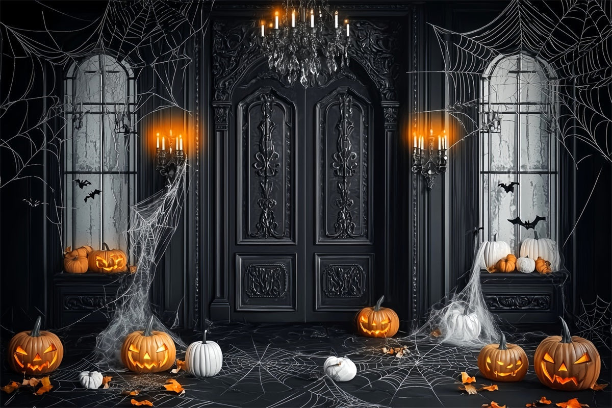 Halloween Photo Backdrops Gothic Mansion Entry Backdrop UK LXX58-42