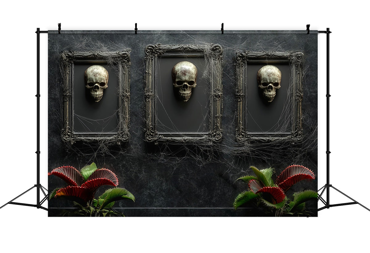 Halloween Wall Backdrop Gothic Skull Gallery Backdrop UK LXX58-47