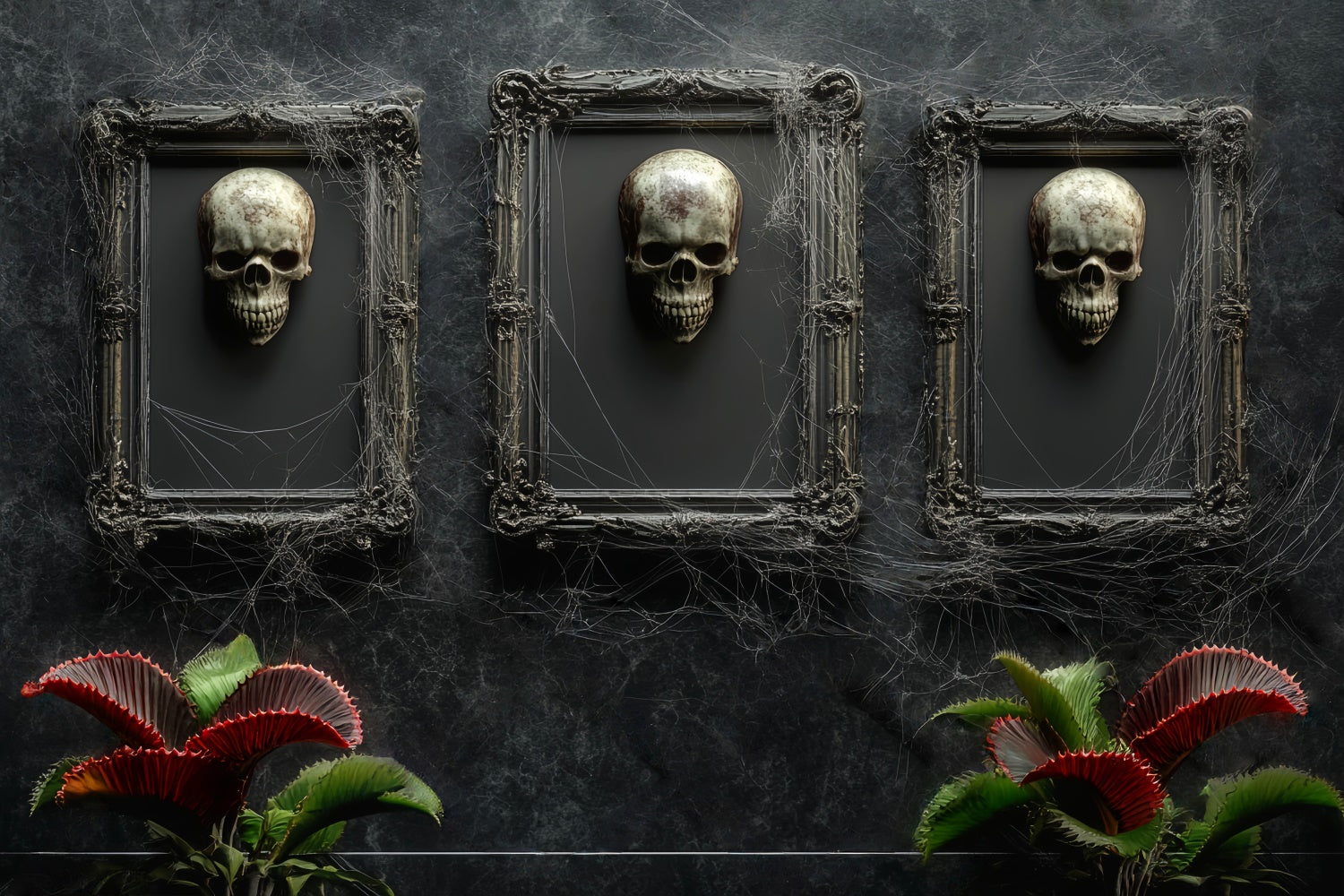 Halloween Wall Backdrop Gothic Skull Gallery Backdrop UK LXX58-47