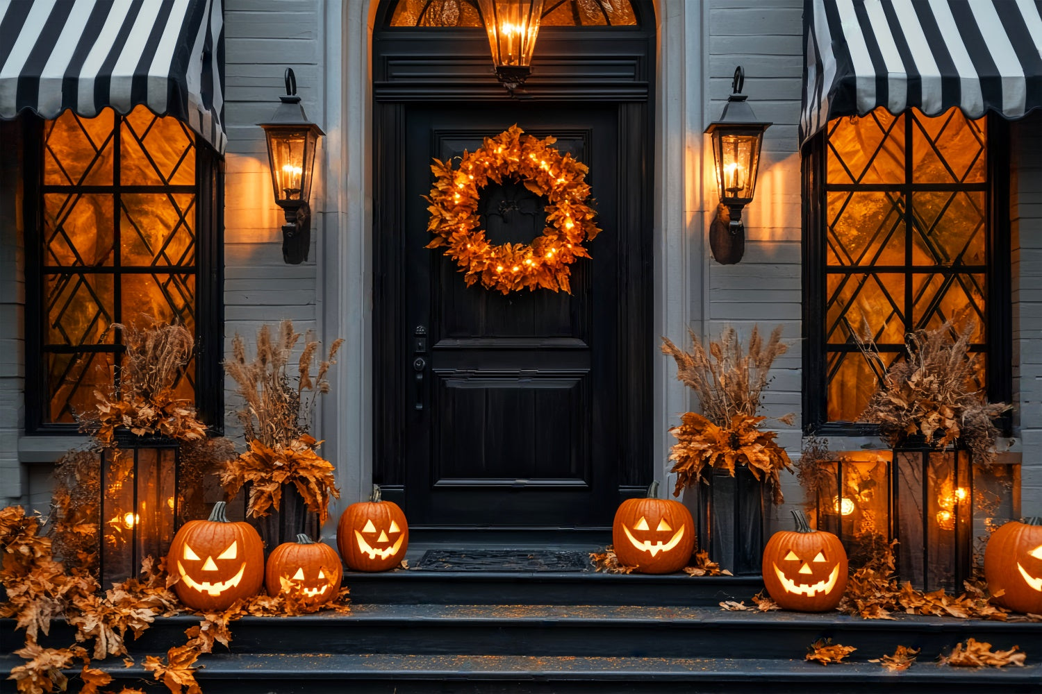 Halloween Backdrop Ideas Elegant Pumpkin Porch Backdrop UK LXX58-49