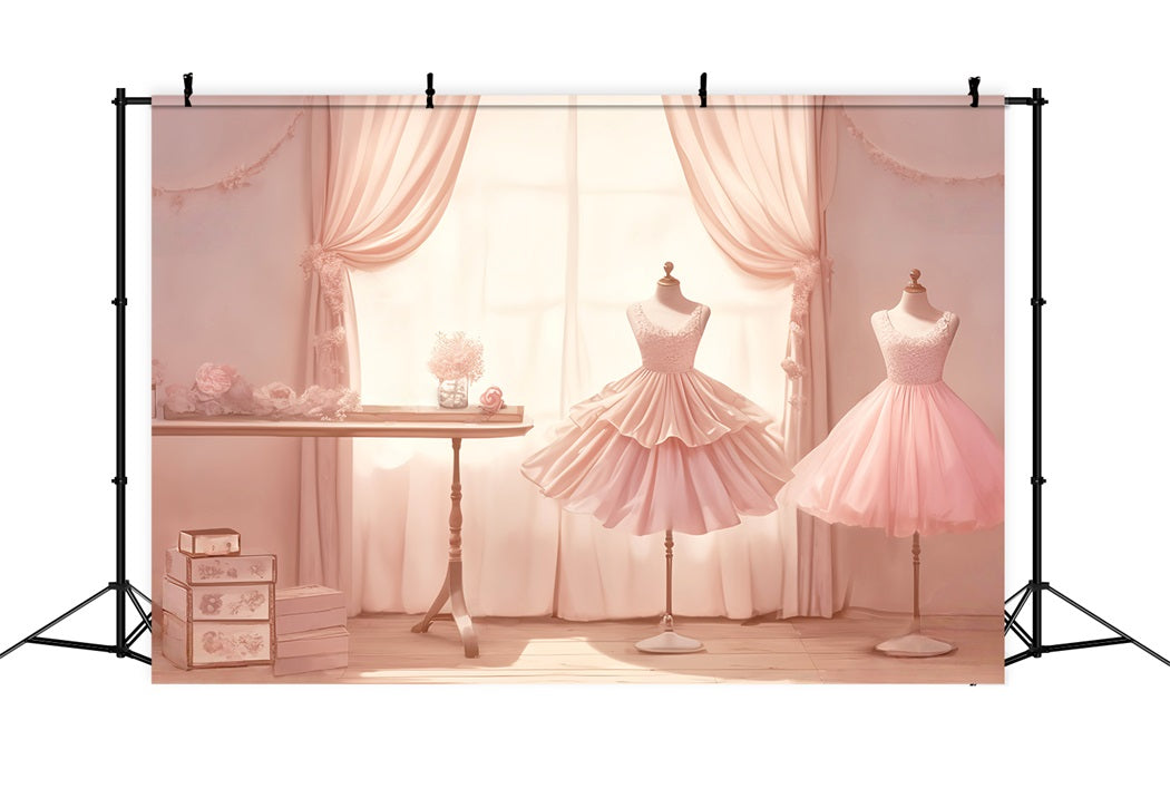 Dance Backdrop Pink Dress Mannequin Display Photography Dance Backdrop UK LXX59-1