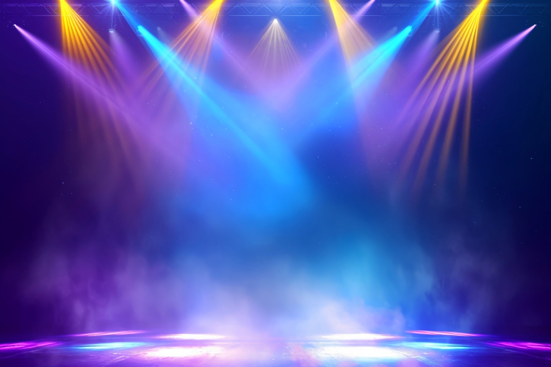 Spotlight Backdrop Colorful Stage Neon Lights Photography Dance Backdrop UK LXX59-12