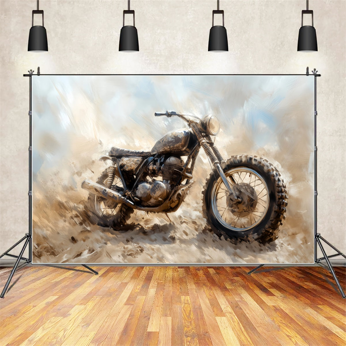 Sports Backdrop Dirt Bike Racing Adventure Sports Backdrops for Photography UK LXX59-318