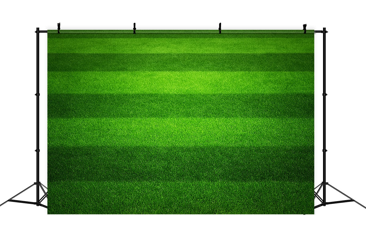 Sports Backdrop Striped Green Turf Field Football Field Backdrop UK LXX59-323