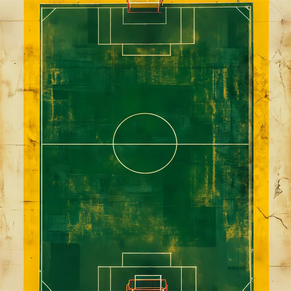 Soccer Backdrops Vintage Green Soccer Field Sports Backdrops UK LXX59-329