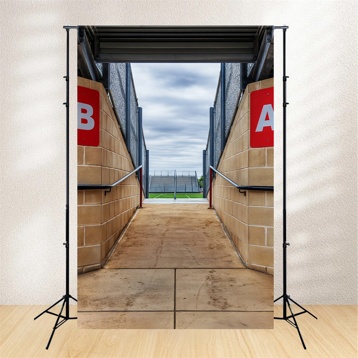 Sports Backdrop Concrete Tunnel Stadium Entrance Sports Backdrops UK LXX59-340