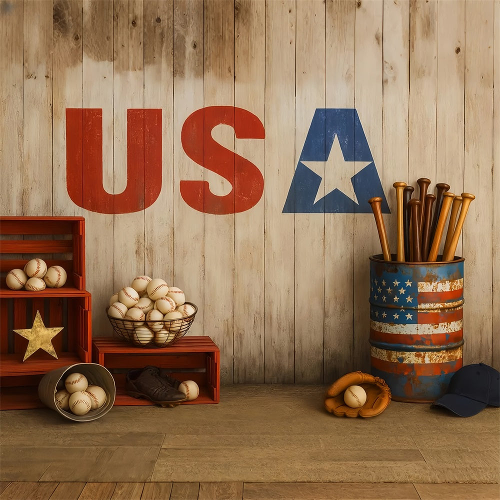 Baseball Backdrop Baseball USA Vintage Setup Sports Backdrops UK LXX59-348