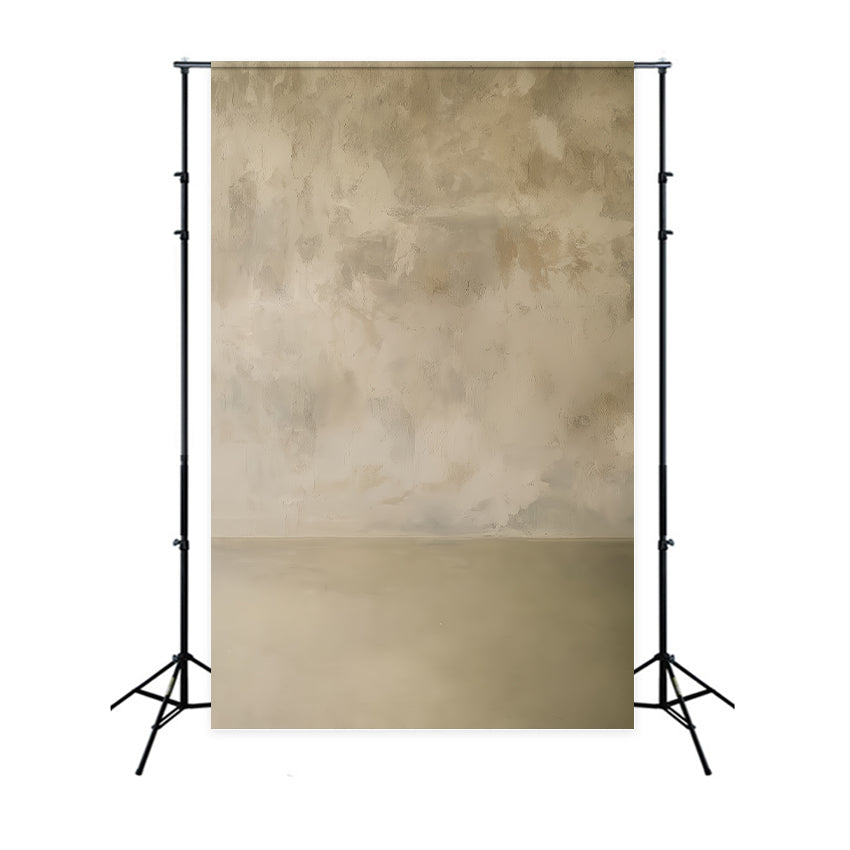 Concrete Photo Backdrop Warm Beige Plaster Texture Portrait Photo Backdrop UK LXX59-421