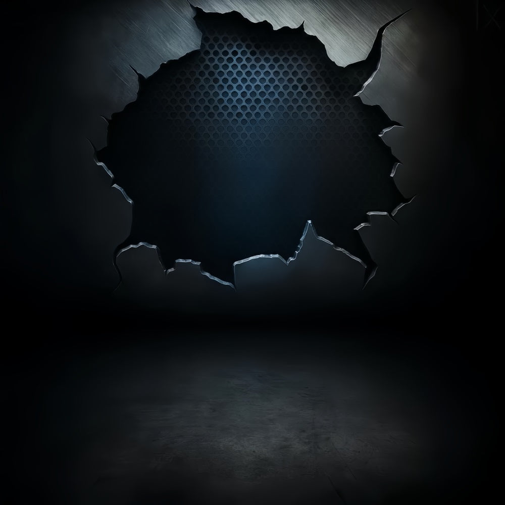 Concrete Photo Backdrop Industrial Metal Grid Texture Portrait Backdrop UK LXX59-432