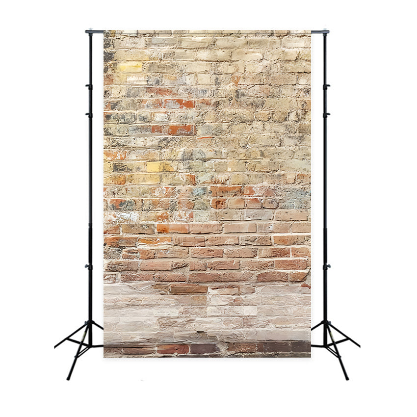 Concrete Backdrop Vintage Brick Wall Texture Portrait Photo Backdrop UK LXX59-457