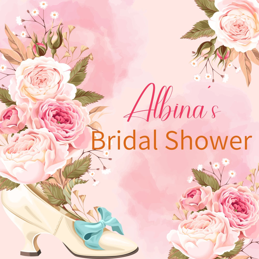Bridal Shower Backdrops Vintage Rose Romance Customized Backdrop UK LXX6-109