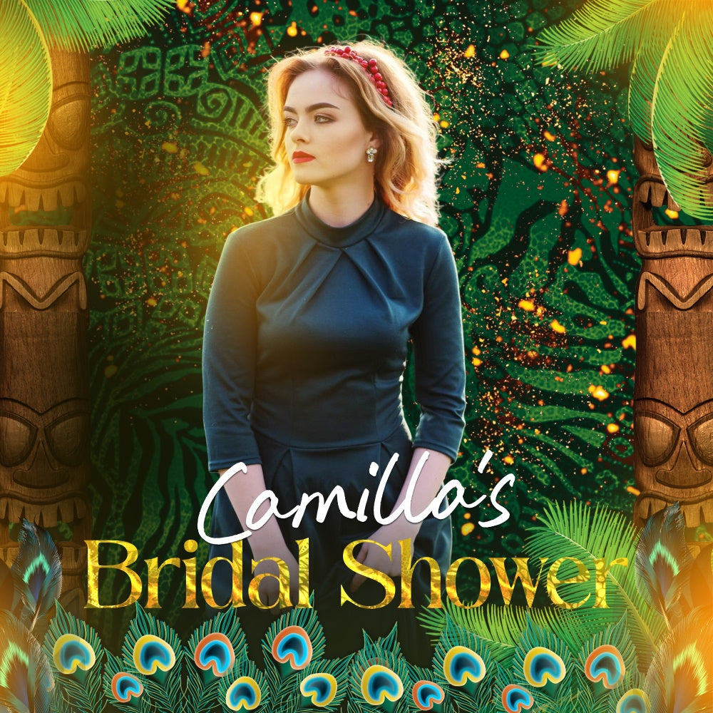 Backdrop For Bridal Shower Emerald Tribal Dream Custom Backdrop UK LXX6-113