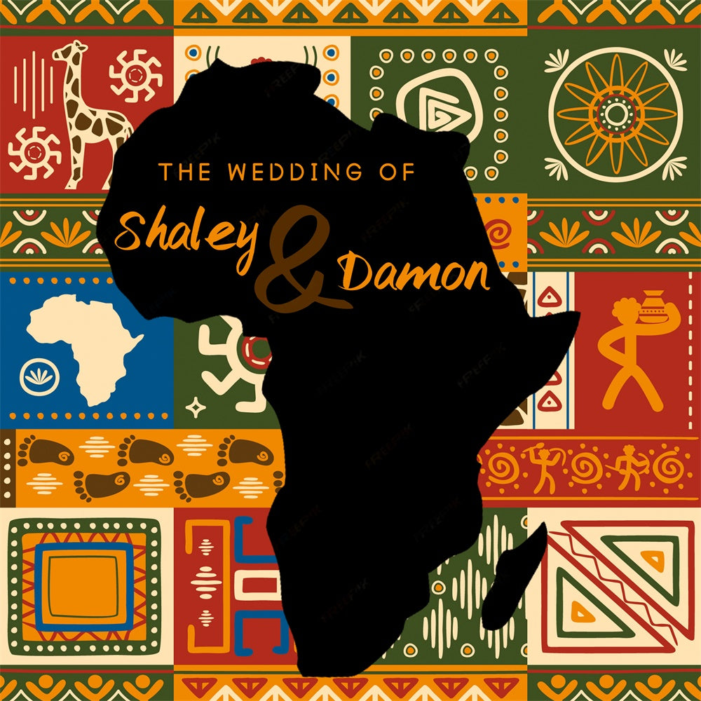 Indian Wedding Backdrop Ethnic Joy Celebration Custom Backdrop UK LXX6-119