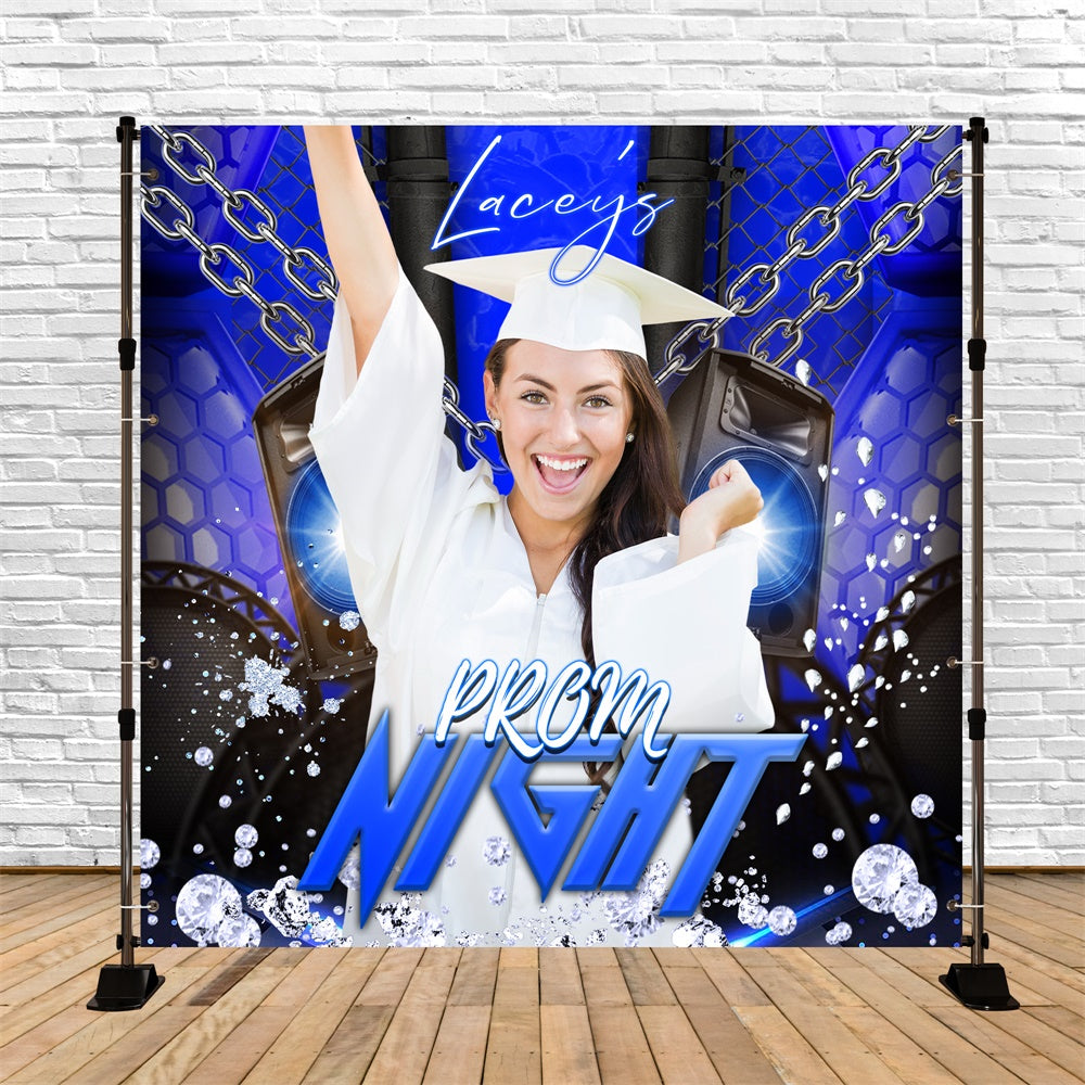 Prom Photo Backdrops Chain Glow Personalized Party Graduation Backdrop UK LXX6-184