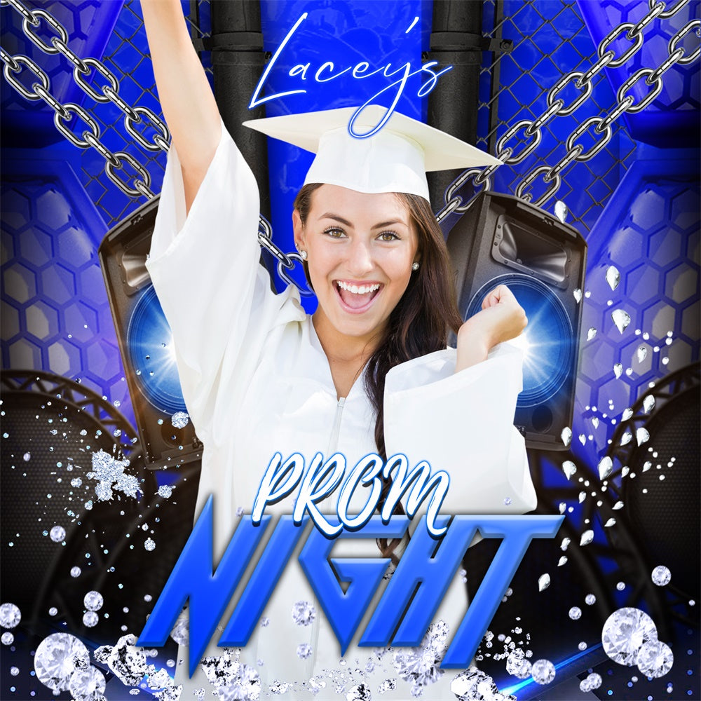 Prom Photo Backdrops Chain Glow Personalized Party Graduation Backdrop UK LXX6-184
