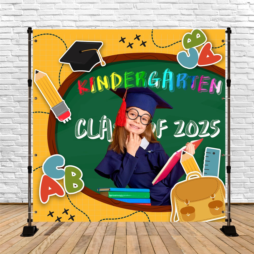 Backdrop Graduation School Tools Personalized Party Graduation Backdrop UK LXX6-207