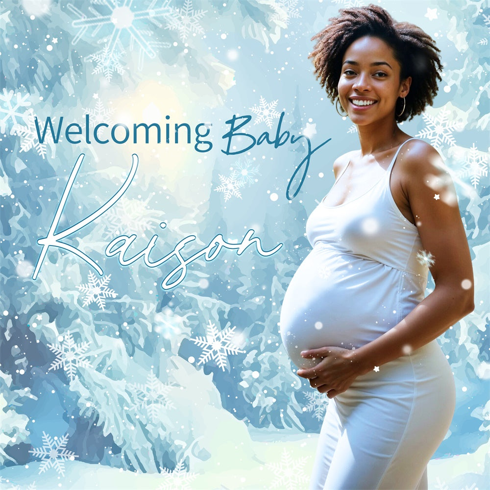 Baby Shower Backdrop Ideas Winter Wonderland Custom Backdrop UK LXX6-222