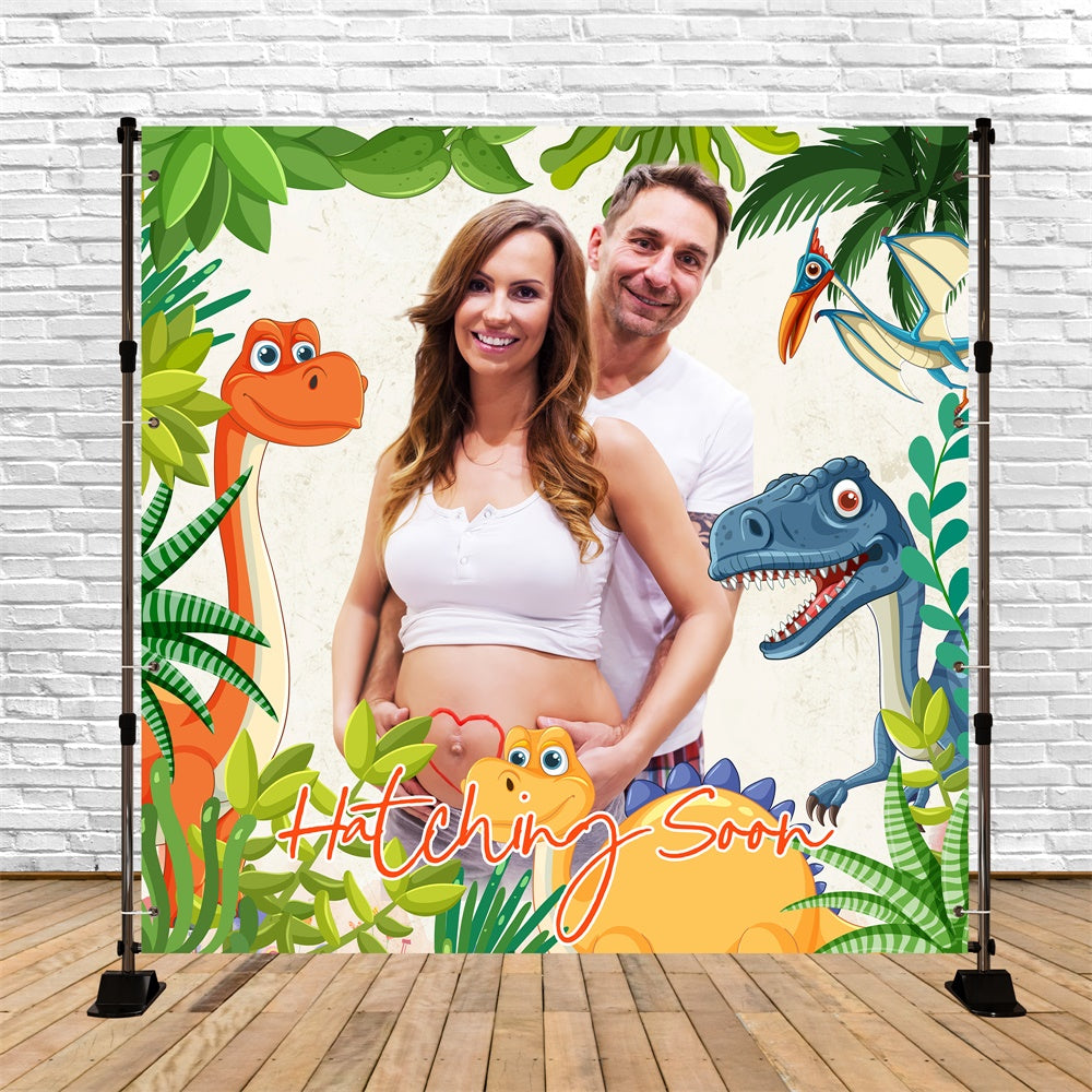Backdrops For Baby Shower Dino Jungle Bash Custom Backdrop UK LXX6-236