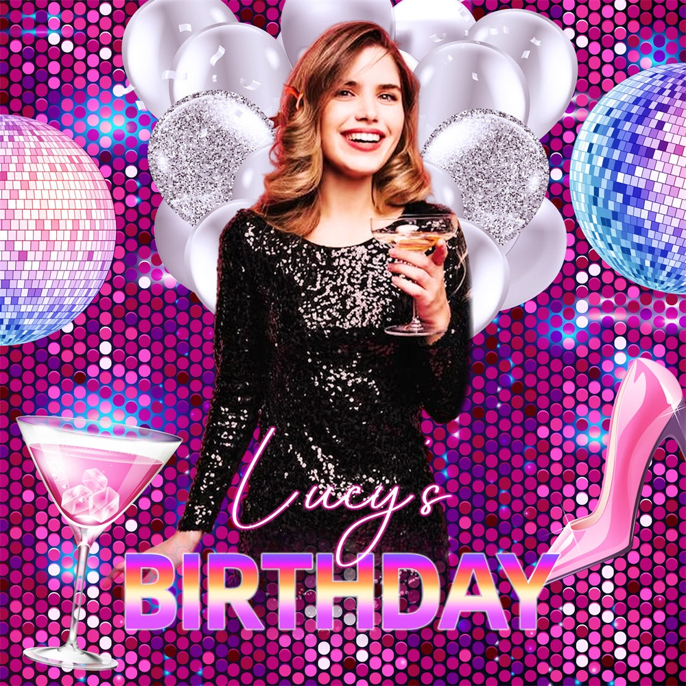 Birthday Backdrop Ideas Sequins Sparkles Party Custom Backdrop UK LXX6-73