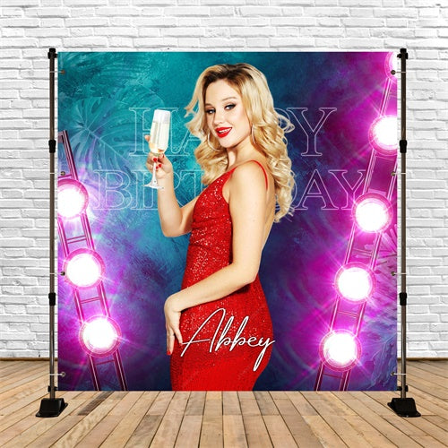 Custom Backdrop For Birthday Party Luxe Spotlight Backdrop UK LXX6-74
