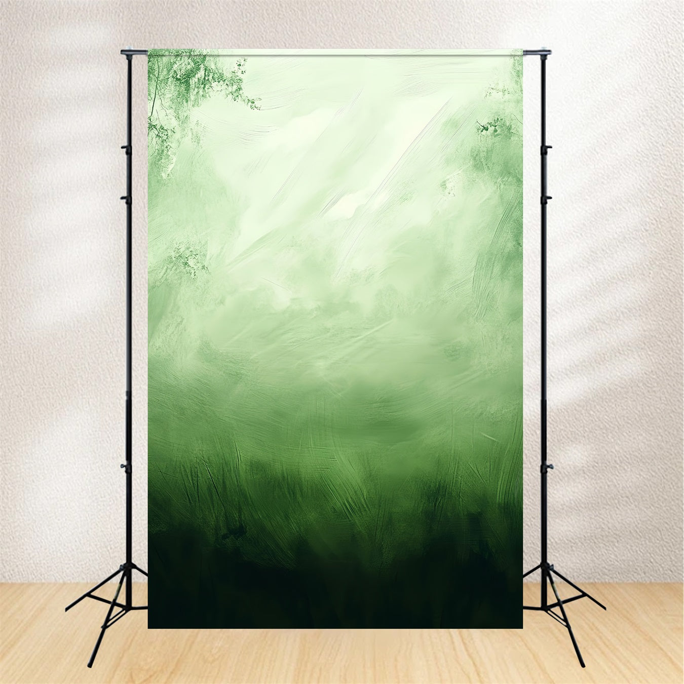 Portrait Photo Backdrops Soft Mint Painterly Wash Green Photography Backdrop UK LXX61-10