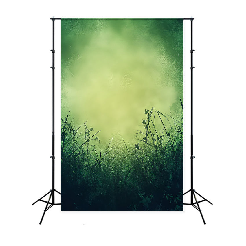 Photo Portrait Backdrop Verdant Meadow Glow Mist Studio Portrait Backdrops UK LXX61-11