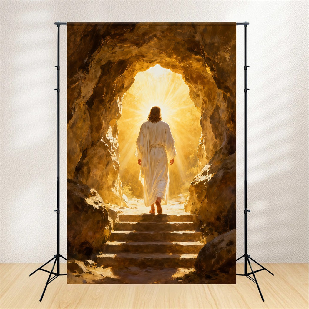 Christian Easter Backdrop He Is Risen Morning Glory Easter Backdrops For Pictures UK LXX61-135