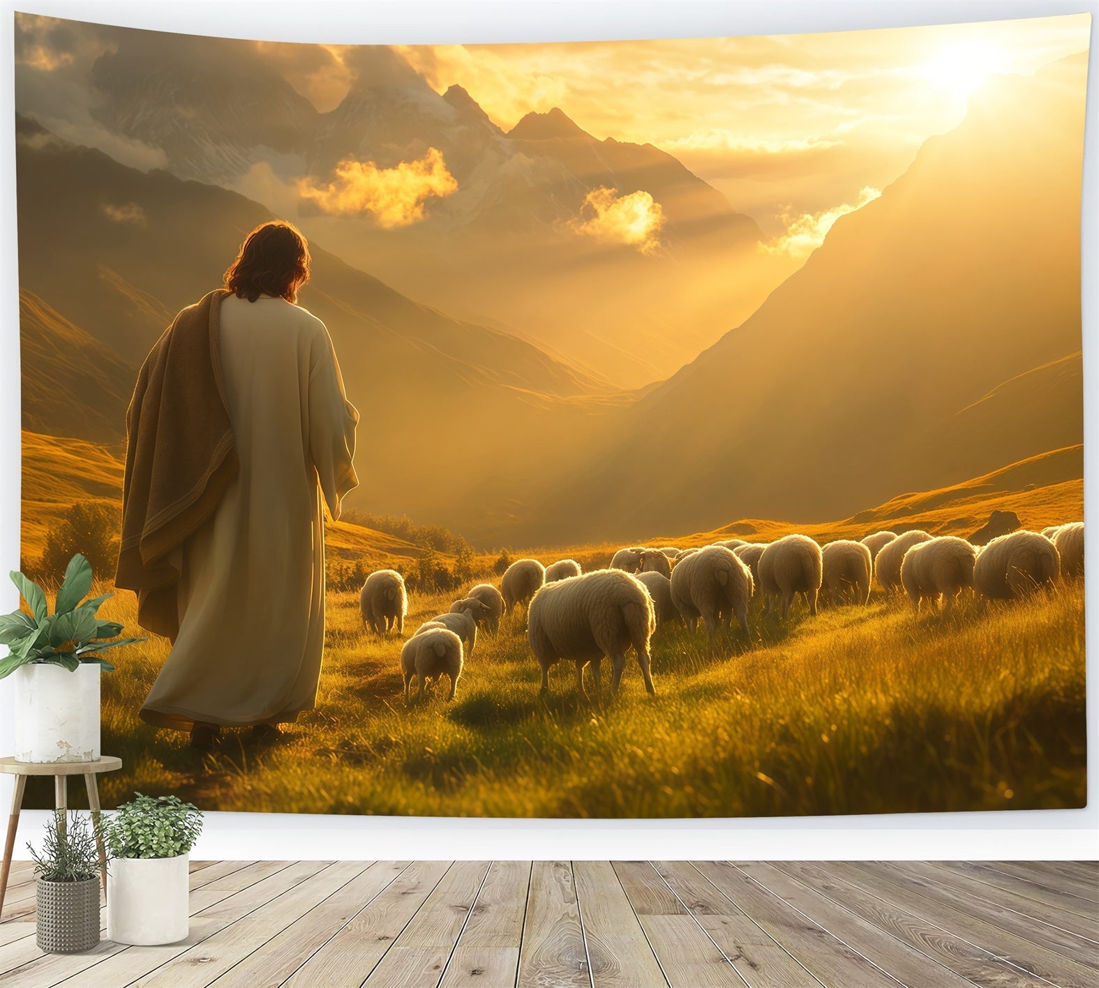 Religious Easter Backdrops Valley Glow He Is Risen Easter Photo Backdrop UK LXX61-145