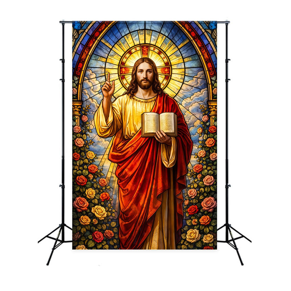 Christian Easter Backdrop Jesus Gospel He Is Risen Easter Backdrop Photography UK LXX61-148