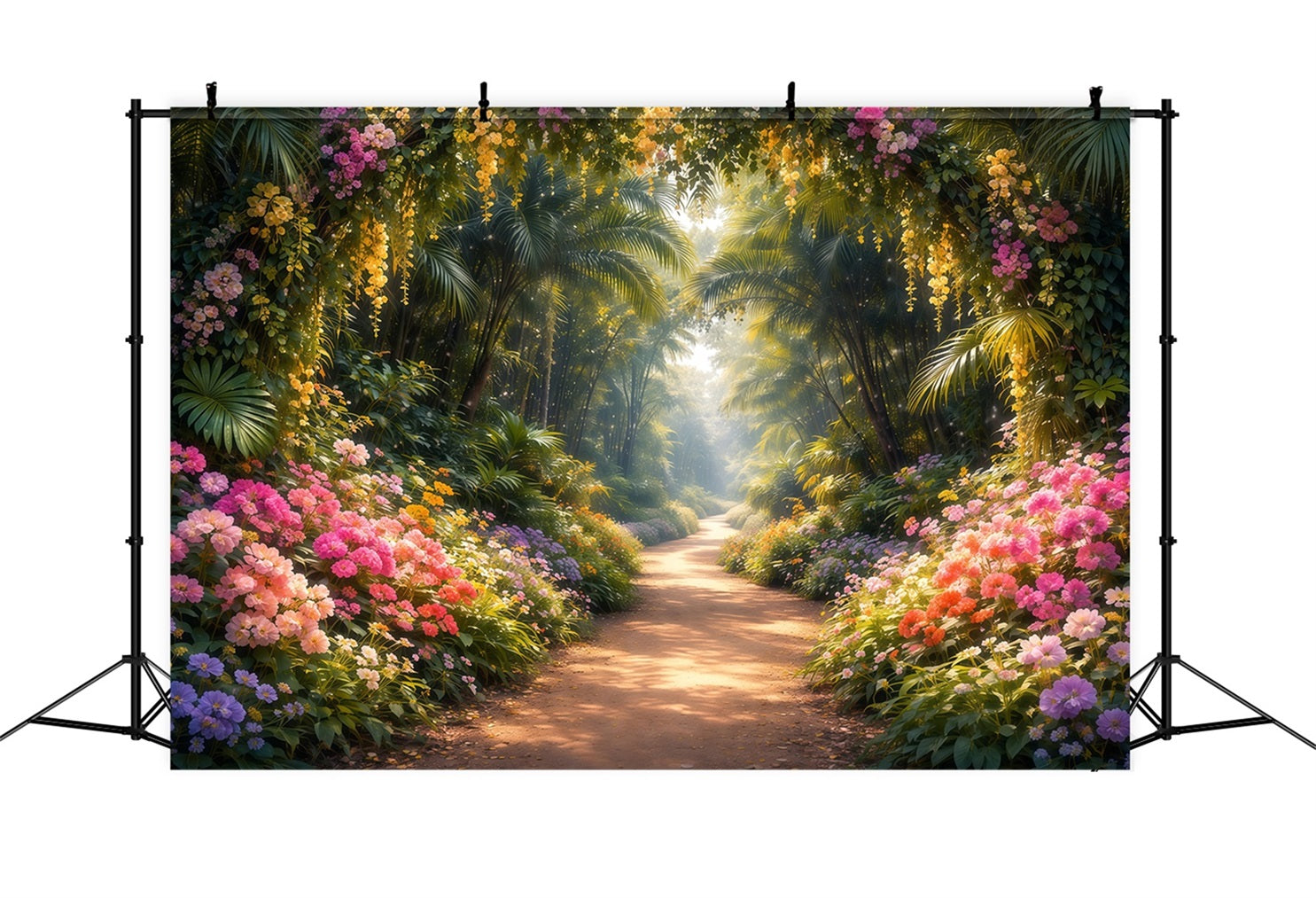 Garden Backdrop Enchanted Garden Blossom Walk Spring Photo Backdrop UK LXX61-153