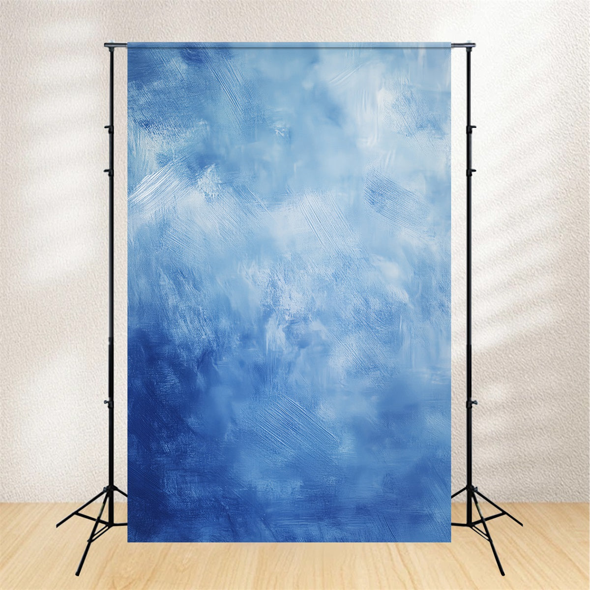 Senior Portrait Backdrop Cerulean Cloud Brush Texture Portrait Studio Backdrop UK LXX61-19