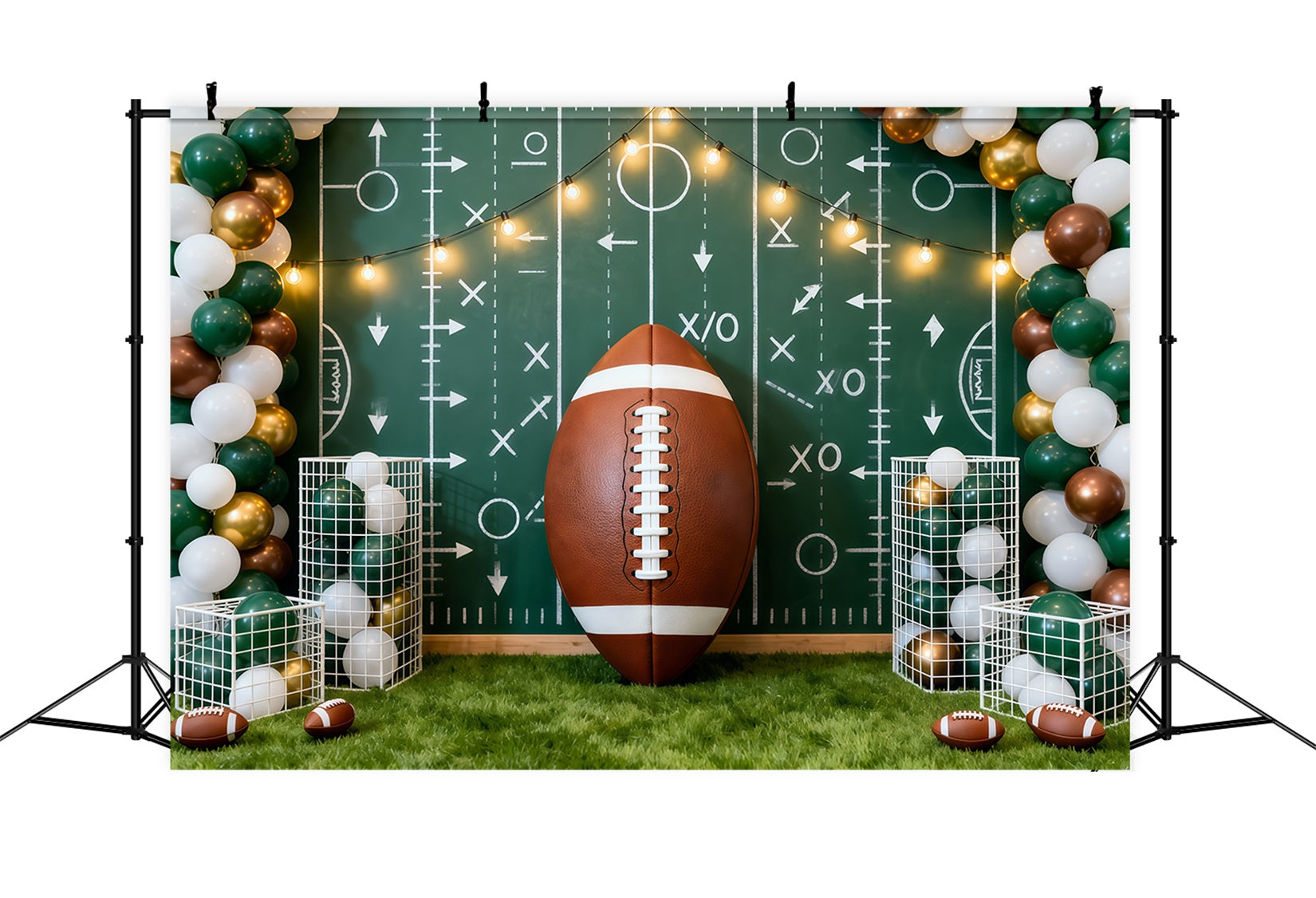 Football Backdrops Playbook Field Balloon Display Sports Backdrops UK LXX61-213