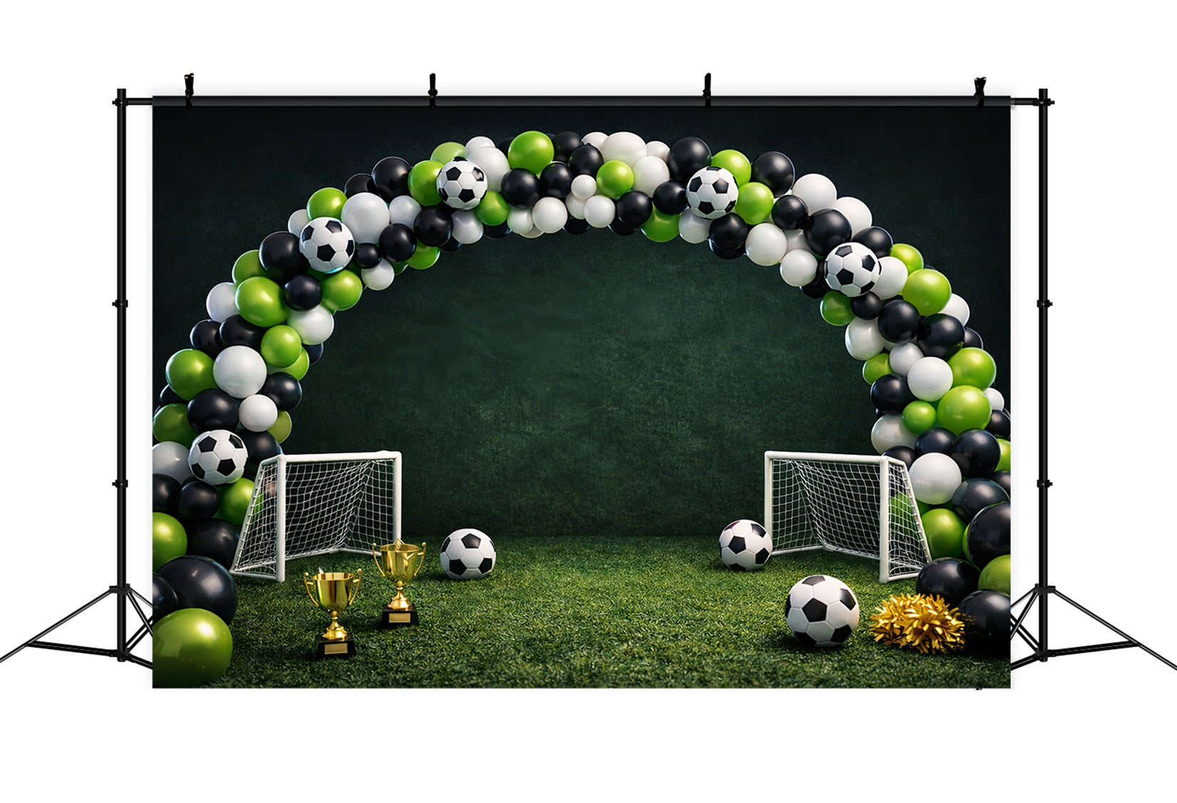 Soccer Field Backdrop Championship Goal Arch Arena Sport Backdrop UK LXX61-214