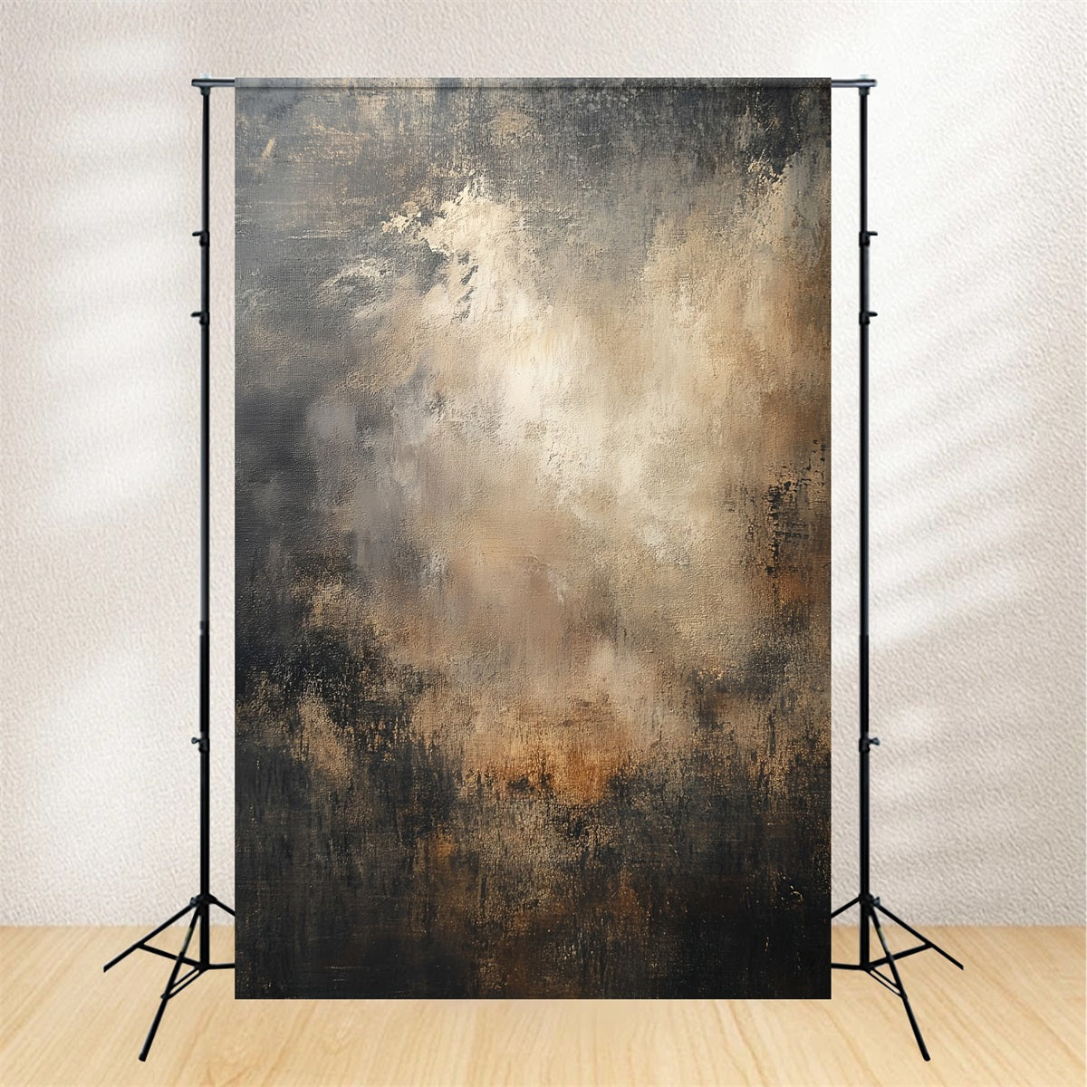 Family Portrait Backdrop Moody Neutral Abstract Texture Photo Portrait Backdrop UK LXX61-22