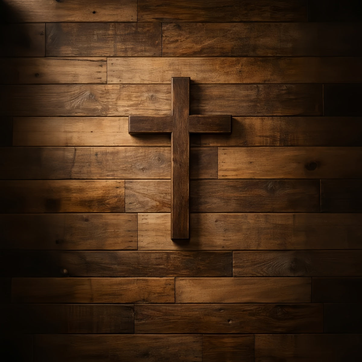 Christian Easter Backdrops Rustic Wooden Cross Wall Photo Backdrops Easter UK LXX61-50