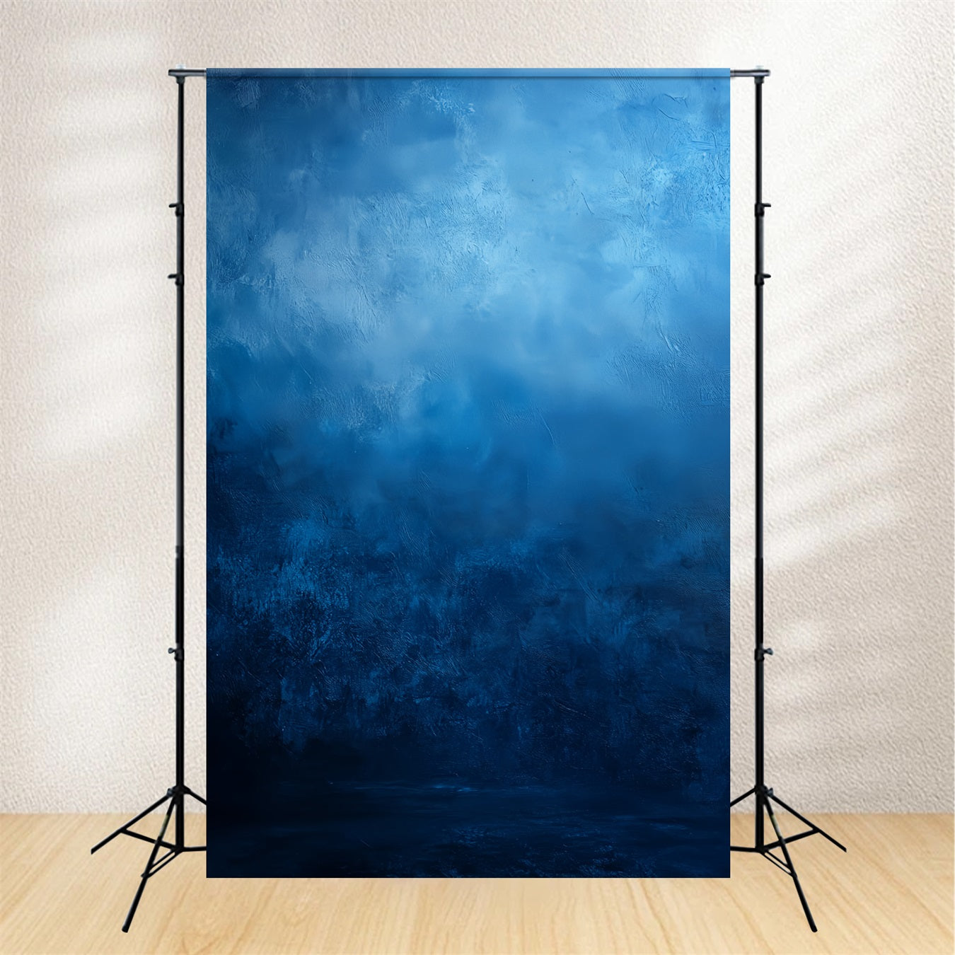 Portrait Photo Backdrop Deep Blue Clouded Texture School Portrait Backdrop UK LXX61-7