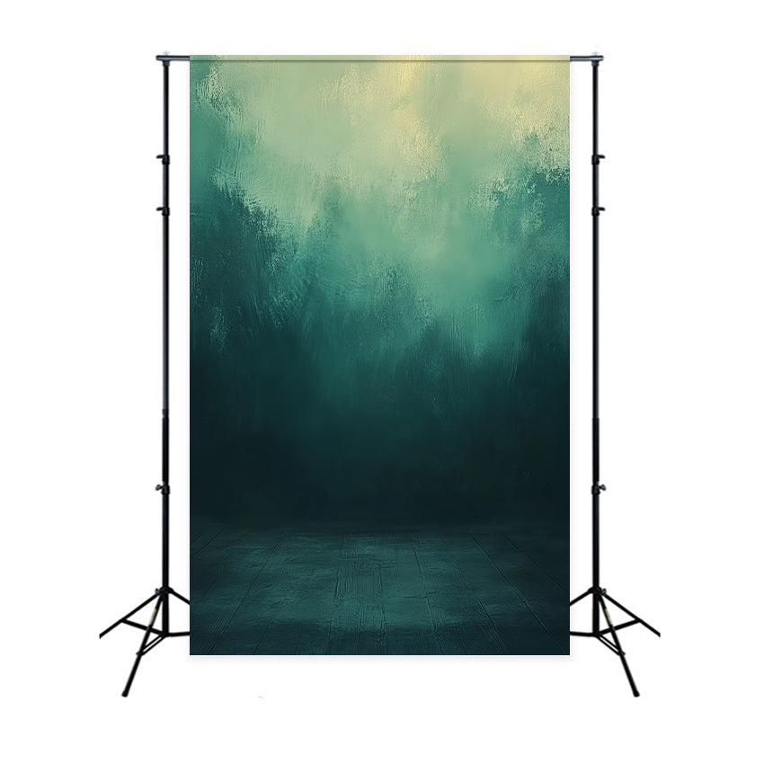 Photography Portrait Backdrop Teal Ombre Studio Texture Green Photo Backdrop UK LXX61-9