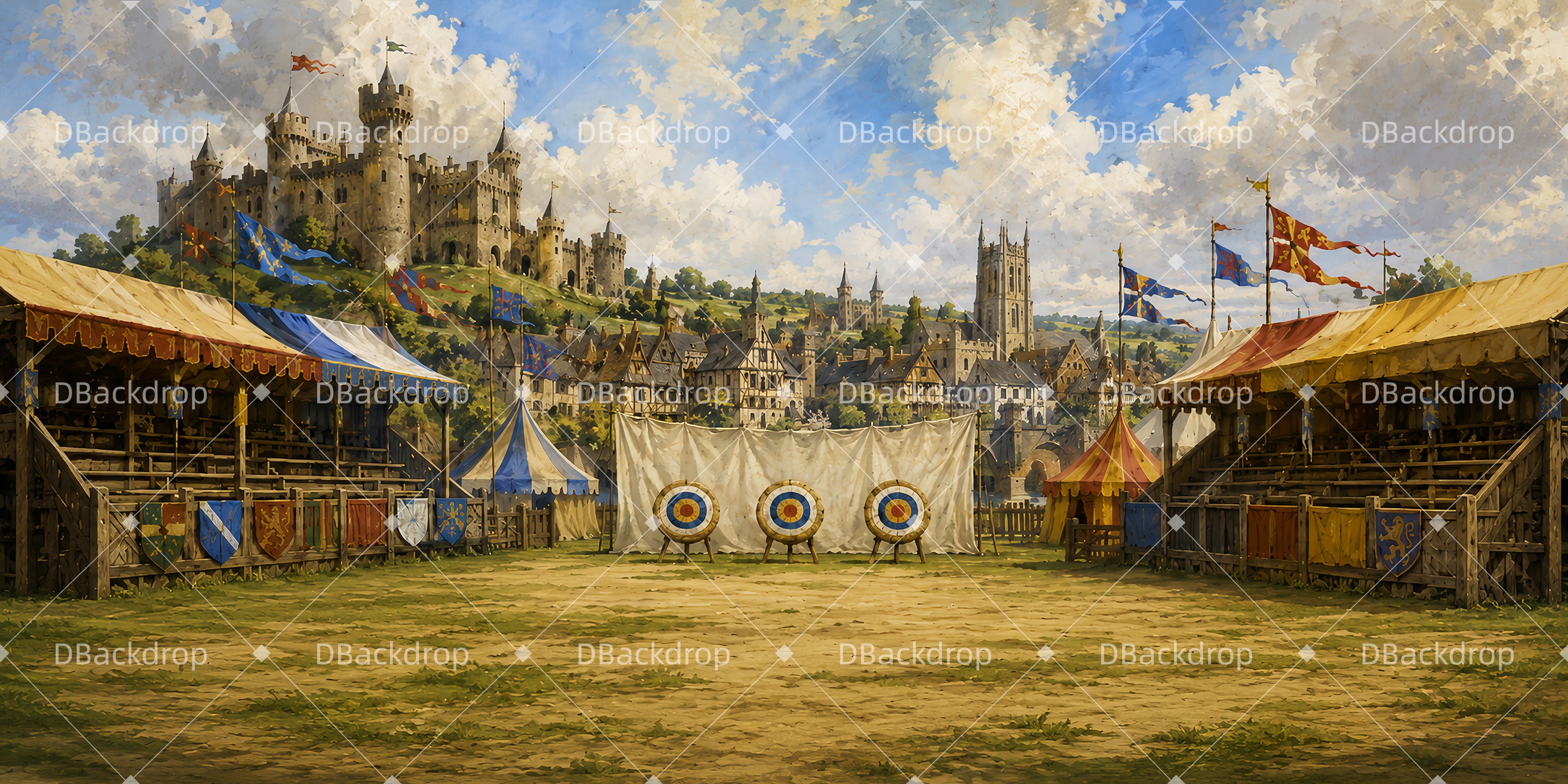 Stage Backdrop Royal Contest Grounds Theater Backdrops For Sale UK LXX65-T66