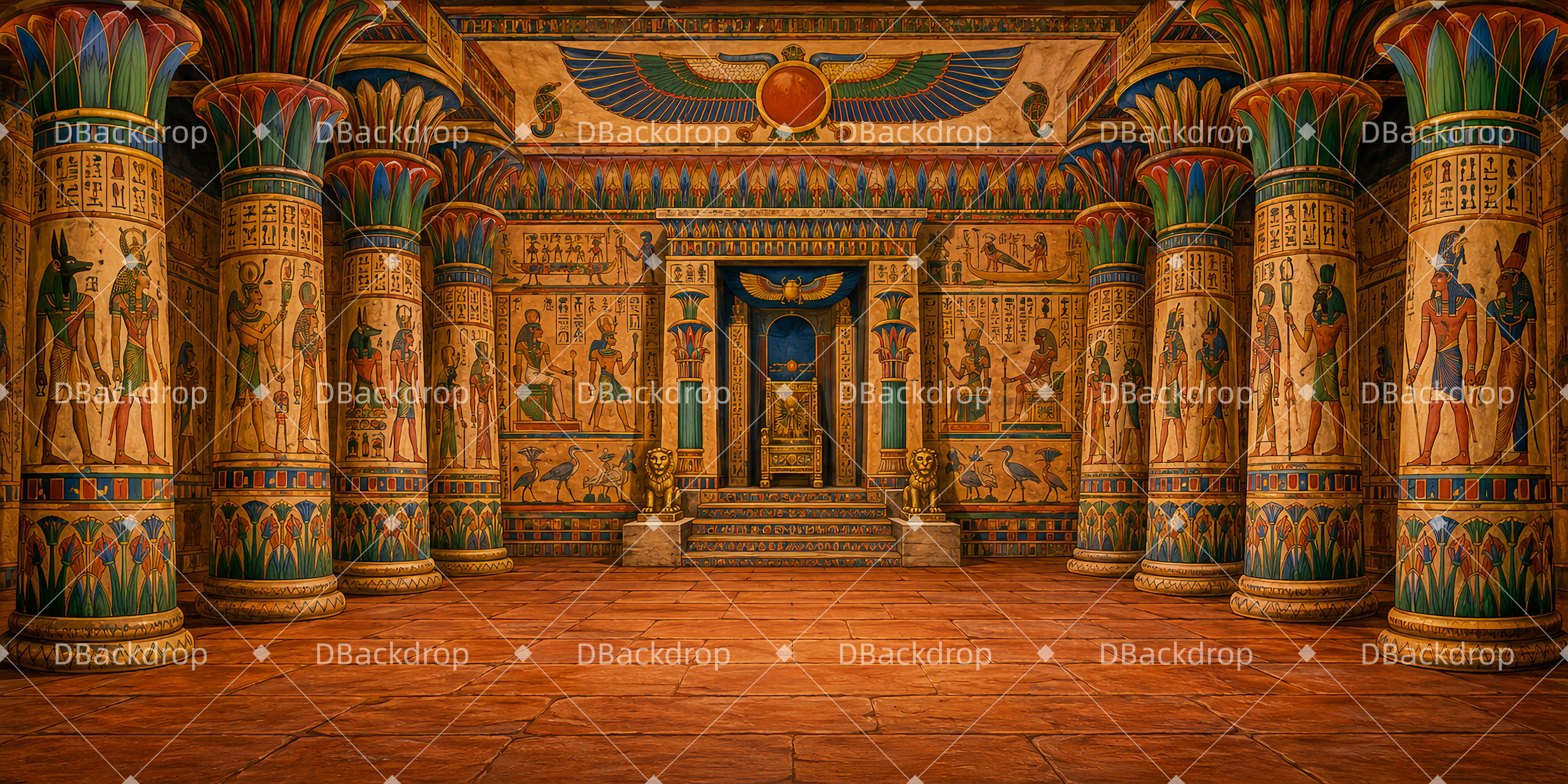 Theater Backdrops For Sale Pharaoh's Palace Interior Stage UK Backdrops LXX66-T79