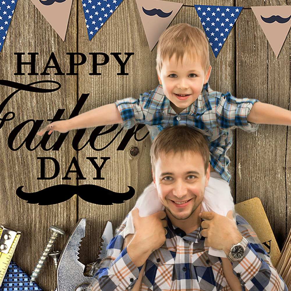 Happy Father’s Day Tools and Banner Backdrop UK M-47