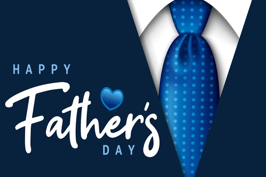 Blue Suit Tie Father’s Day Decoration Backdrop UK M-52