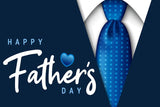 Blue Suit Tie Father’s Day Decoration Backdrop UK M-52