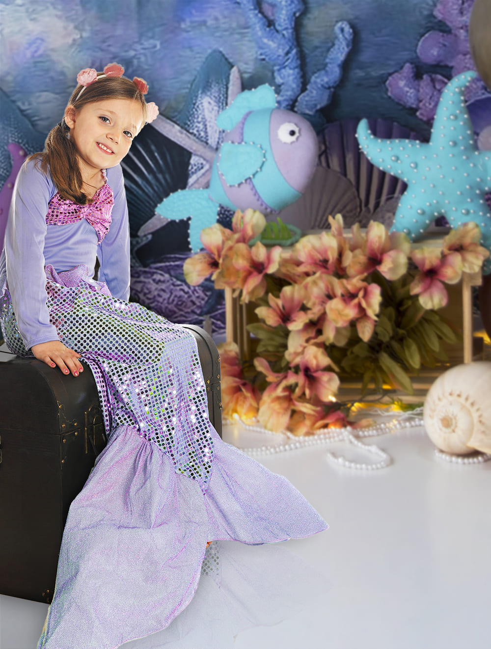 Under the Sea Decoration Backdrop for Birthday UK M-83