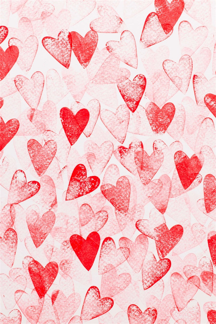 Romantic Small Heart Cute Style Backdrop M1-14