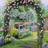Spring Oil Painting Fantasy Garden Backdrop M1-18