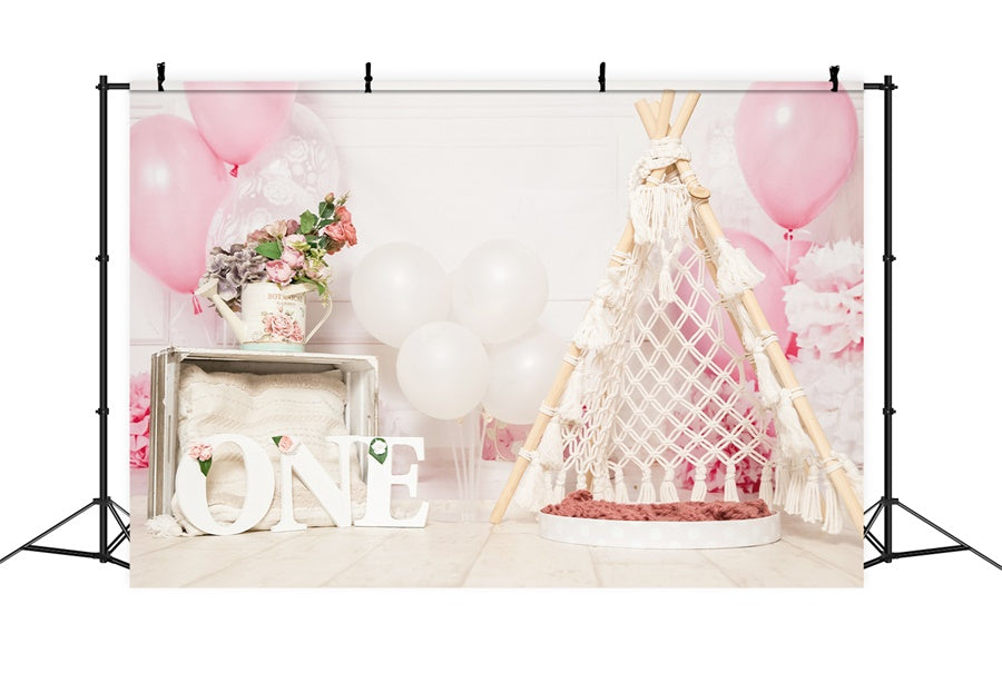 Valentine's Day Balloon Rope Weaving Tent Romantic Backdrop M1-27